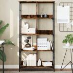 vidaXL Biblioteca, stejar fumuriu, 78, 5x33x153 cm, lemn prelucrat GartenMobel Dekor (835256) Biblioteca