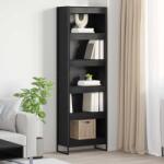 vidaXL Dulap pentru carti 2 pcs Stejar Negru 60 x 30 x 189, 5 cm GartenMobel Dekor (3402998) Biblioteca