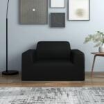 vidaXL Husa elastica pentru canapea, negru, tricot poliester GartenMobel Dekor (332932)