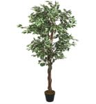 vidaXL Arbore ficus artificial 630 de frunze 120 cm verde GartenMobel Dekor (359026)