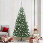 vidaXL Brad de Craciun cu 300 LED cu suport Verde 240 cm PVC GartenMobel Dekor (3396400)