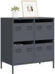 vidaXL Dulap, antracit, 68x39x73, 5 cm, otel laminat la rece GartenMobel Dekor (851258) Comoda