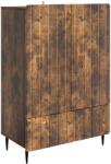 vidaXL Bufet cu sertar Stejar fumuriu 66 x 34, 5 x 97 cm Lemn prelucrat GartenMobel Dekor (894440) Comoda