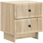 vidaXL Noptiera cu 2 sertare, stejar sonoma, 43 x 34, 5 x 47, 5 cm (893839)