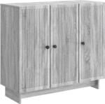 vidaXL Bufet Sonoma gri 89 x 34, 5 x 80 cm Lemn prelucrat GartenMobel Dekor (893961) Comoda