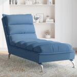 vidaXL Sezlong cu perne, albastru, material textil GartenMobel Dekor (379474)