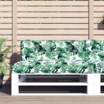 vidaXL Perna de paleti, model frunze, 120x40x12 cm, textil GartenMobel Dekor (360635)