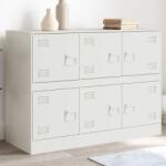 vidaXL Servanta, alb, 99x39x73 cm, otel GartenMobel Dekor (841798) Comoda