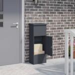 vidaXL Cutie pentru colet cu usa Antracit 44, 5 x 29 x 110, 5 cm Otel GartenMobel Dekor (874928)