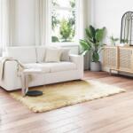 vidaXL Covor din Lana Faux Tafalla Crem 140 x 200 cm Poliester GartenMobel Dekor (42021505) Covor