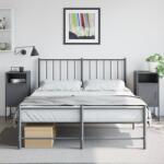 vidaXL Noptiere, 2 buc. , antracit, 36x39x78 cm, otel GartenMobel Dekor (846571)