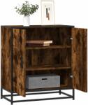 vidaXL Dulap, stejar fumuriu, 68x35x76 cm, lemn prelucrat si metal GartenMobel Dekor (848966) Comoda