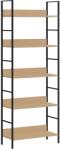 vidaXL Etajera carti 5 rafturi, stejar 60x27, 6x158, 5 cm lemn prelucrat GartenMobel Dekor (288227) Biblioteca