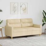 vidaXL Canapea cu 2 locuri, crem, 140 cm, material textil GartenMobel Dekor (359237) Canapea