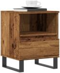 vidaXL Noptiera, lemn vechi, 40x35x50 cm, lemn prelucrat GartenMobel Dekor (857376)