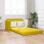 vidaXL Pat canapea Galben floarea-soarelui 124 x 71 x 78 cm Catifea GartenMobel Dekor (4106707) Canapea