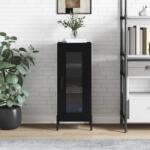 vidaXL Servanta, negru, 34, 5x34x90 cm, lemn compozit GartenMobel Dekor (828805) Comoda