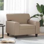 vidaXL Canapea de o persoana, cappuccino, 60 cm, piele ecologica GartenMobel Dekor (359411) Canapea