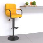vidaXL Scaun de bar, galben mustar, catifea GartenMobel Dekor (334655)
