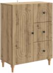 vidaXL Bufet Stejar Artizanal 66 x 34, 5 x 90 cm Lemn prelucrat GartenMobel Dekor (894174) Comoda