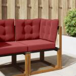 vidaXL Perna pentru canapea de exterior 3 pcs bordo Poliester GartenMobel Dekor (900804)