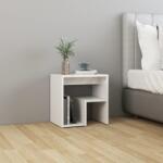 vidaXL Noptiera, alb extra lucios, 40 x 30 x 40 cm, PAL GartenMobel Dekor (806340)