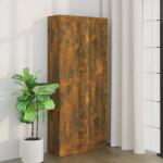 vidaXL Biblioteca, stejar fumuriu, 82, 5x30, 5x185, 5 cm, lemn prelucrat GartenMobel Dekor (815114) Biblioteca