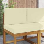 vidaXL Perna pentru canapea de exterior 2 pcs Crem Poliester GartenMobel Dekor (900712)