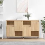 vidaXL Servante, 2 piese, stejar sonoma, lemn prelucrat GartenMobel Dekor (3190120) Comoda