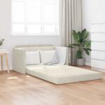 vidaXL Pat canapea Crem 124 x 71 x 78 cm Catifea GartenMobel Dekor (4106708) Canapea