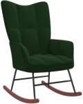 vidaXL Scaun balansoar, verde închis, catifea GartenMobel Dekor (328141) Balansoar