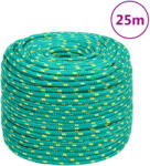 vidaXL Franghie de barca, verde, 8 mm, 25 m, polipropilena GartenMobel Dekor (152713)