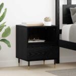 vidaXL Set 2 noptiere cu sertar, stejar negru, 40 x 35 x 50 cm, stil modern (882654)