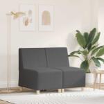 vidaXL Unitate Sofa Modulara Fara Brate 2 pcs Gri închis GartenMobel Dekor (3399777) Canapea