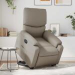 vidaXL Fotoliu rabatabil electric cu ridicare, cappuccino GartenMobel Dekor (3204906)