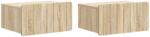 vidaXL Set 2 noptiere suspendate stejar sonoma, 49 x 34, 5 x 24 cm (898280)