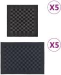 vidaXL Set de prosoape, 10 buc. , negru si gri, bumbac GartenMobel Dekor (136285) Prosop