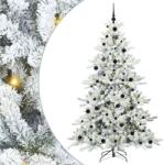 vidaXL Brad de Craciun artificial cu ramuri articulare Alb 210 cm GartenMobel Dekor (3397732)