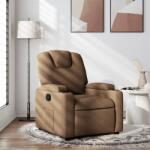 vidaXL Fotoliu rabatabil, maro, material textil GartenMobel Dekor (372369)