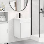 vidaXL Mobilier de baie cu robinet Alb 42 x 40 x 74, 5 cm GartenMobel Dekor (889529)