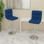 vidaXL Scaune de bar, 2 buc. , albastru, material textil GartenMobel Dekor (334243)