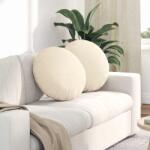 vidaXL Perne de Sezut 2 pcs Crem Ø 50 cm Tesatura din corduroy GartenMobel Dekor (42014188)
