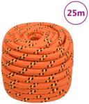 vidaXL Franghie de barca, portocaliu, 20 mm, 25 m, polipropilena GartenMobel Dekor (152685)