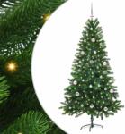 vidaXL Brad de Craciun cu 150 LED cu suport Verde 150 cm PE GartenMobel Dekor (3396320)