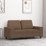 vidaXL Canapea cu 2 locuri, maro, 120 cm, material textil GartenMobel Dekor (359386) Canapea