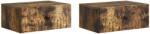 vidaXL Set 2 noptiere suspendate stejar fumuriu, 49 x 34, 5 x 20 cm, lemn prelucrat (898116)
