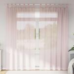 vidaXL Perdele voal cu bucle 2 buc Roz deschis 140x245 cm GartenMobel Dekor (4102279)