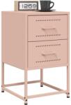 vidaXL Noptiere, 2 buc. , roz, 36x39x60, 5 cm, otel GartenMobel Dekor (846461)