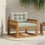 vidaXL Canapea Medie pentru Exterior Lemn Solid de Acacia natural GartenMobel Dekor (3438855) Canapea