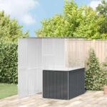 vidaXL Cusca pentru pasari Antracit 165 x 165 x 200 cm Otel Galvanizat GartenMobel Dekor (3325168)